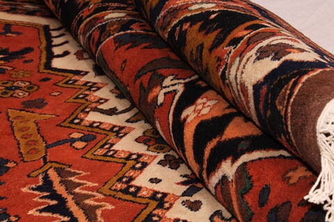Heriz Brown Hand Knotted 1011 X 168  Area Rug 400-30845 Image 8
