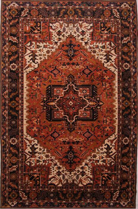 Heriz Brown Hand Knotted 1011 X 168  Area Rug 400-30845 Image 0