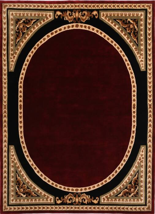 Modern Red Hand Knotted 87 X 118  Area Rug 301-30852 Image 0