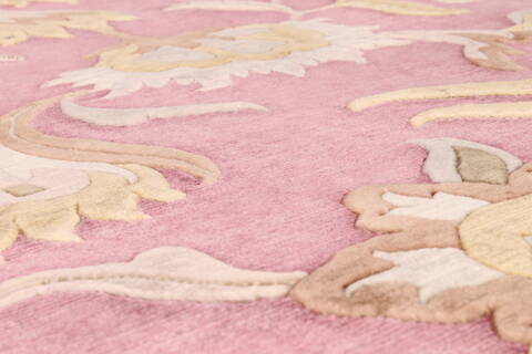 Indo-Tibetan Red Hand Knotted 810 X 1110  Area Rug 301-30859 Image 1