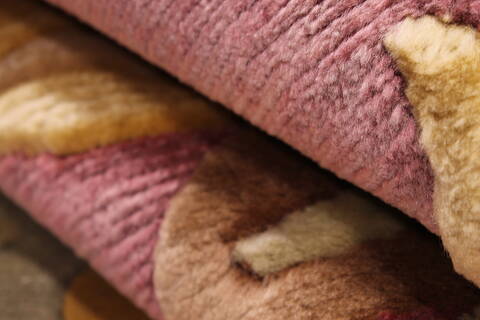 Indo-Tibetan Red Hand Knotted 810 X 1110  Area Rug 301-30859 Image 2
