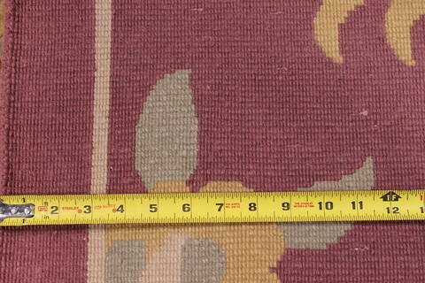 Indo-Tibetan Red Hand Knotted 810 X 1110  Area Rug 301-30859 Image 3
