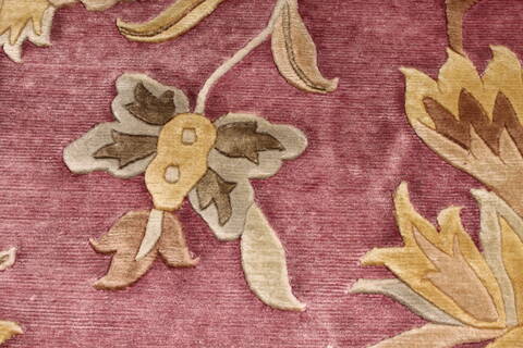 Indo-Tibetan Red Hand Knotted 810 X 1110  Area Rug 301-30859 Image 7