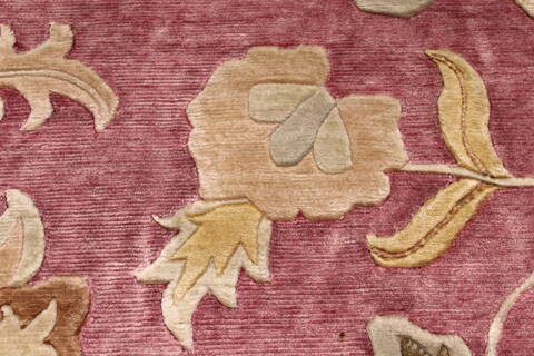 Indo-Tibetan Red Hand Knotted 810 X 1110  Area Rug 301-30859 Image 8