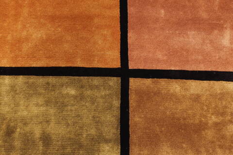 Indo-Tibetan Black Hand Knotted 90 X 120  Area Rug 301-30860 Image 3