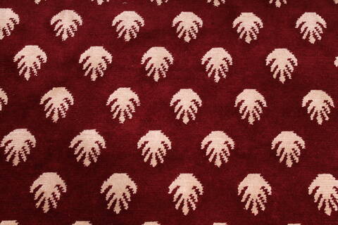 Gabbeh Red Hand Knotted 91 X 1111  Area Rug 301-30862 Image 5