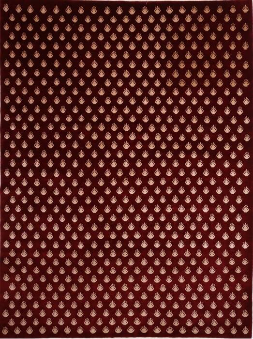 Gabbeh Red Hand Knotted 91 X 1111  Area Rug 301-30862 Image 0