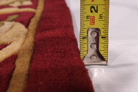 Indo-Tibetan Red Hand Knotted 90 X 1110  Area Rug 301-30866 Image 5