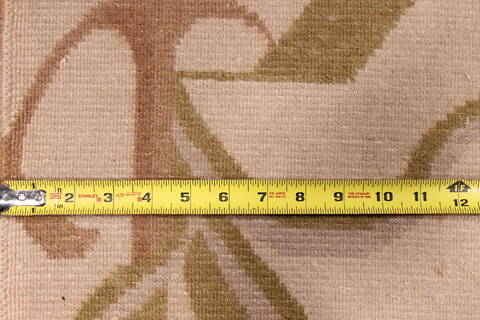 Indo-Tibetan Beige Hand Knotted 91 X 117  Area Rug 301-30871 Image 2
