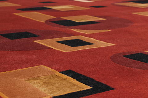 Indo-Tibetan Red Hand Knotted 90 X 121  Area Rug 301-30874 Image 1