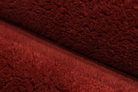 Indo-Tibetan Red Hand Knotted 90 X 121  Area Rug 301-30874 Image 2
