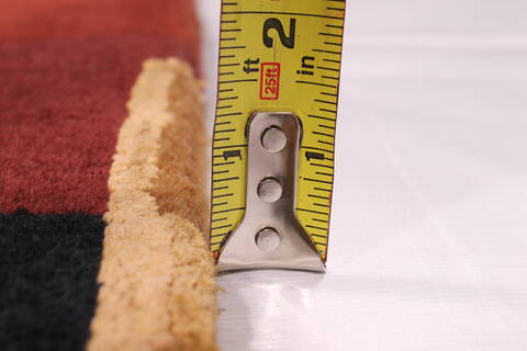 Indo-Tibetan Red Hand Knotted 90 X 121  Area Rug 301-30874 Image 4