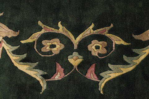 Nepal Green Hand Knotted 89 X 121  Area Rug 301-30875 Image 7