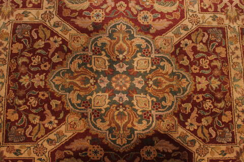 Jaipur Red Hand Knotted 100 X 139  Area Rug 301-30880 Image 3