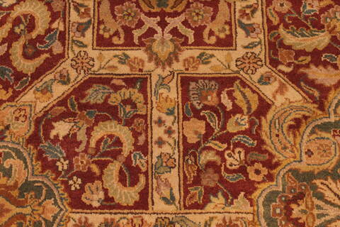 Jaipur Red Hand Knotted 100 X 139  Area Rug 301-30880 Image 4