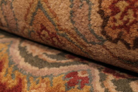 Jaipur Red Hand Knotted 100 X 139  Area Rug 301-30880 Image 7