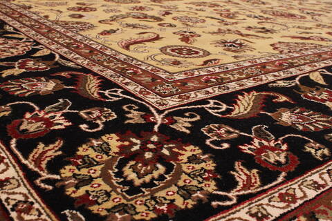 Jaipur Yellow Hand Knotted 100 X 143  Area Rug 301-30885 Image 3