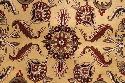 Jaipur Yellow Hand Knotted 100 X 143  Area Rug 301-30885 Image 4