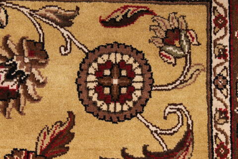 Jaipur Yellow Hand Knotted 100 X 143  Area Rug 301-30885 Image 6