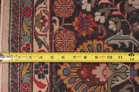 Sarouk Beige Hand Knotted 99 X 1311  Area Rug 301-30891 Image 5