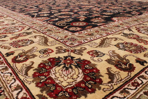 Jaipur Black Hand Knotted 100 X 140  Area Rug 301-30920 Image 2