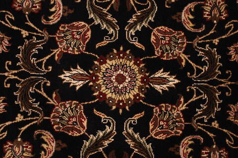 Jaipur Black Hand Knotted 100 X 140  Area Rug 301-30920 Image 3