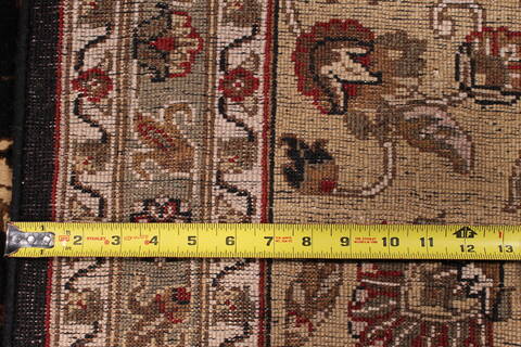 Jaipur Black Hand Knotted 100 X 140  Area Rug 301-30920 Image 5