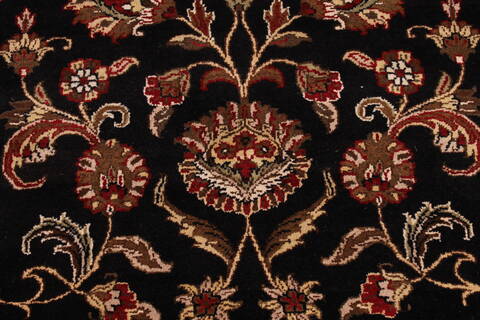 Jaipur Black Hand Knotted 100 X 140  Area Rug 301-30920 Image 7