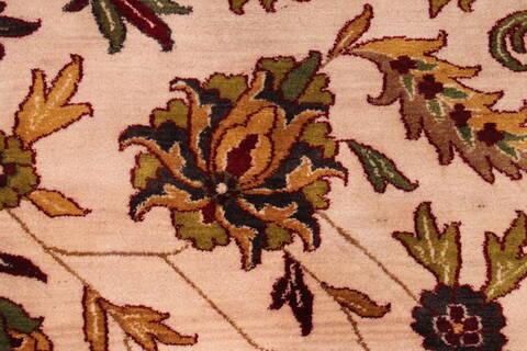 Sarouk Beige Hand Knotted 911 X 138  Area Rug 301-30921 Image 9