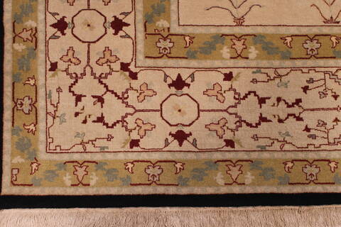 Jaipur Beige Hand Knotted 96 X 133  Area Rug 301-30926 Image 1
