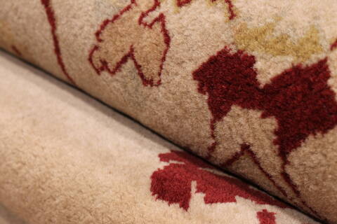 Jaipur Beige Hand Knotted 96 X 133  Area Rug 301-30926 Image 3