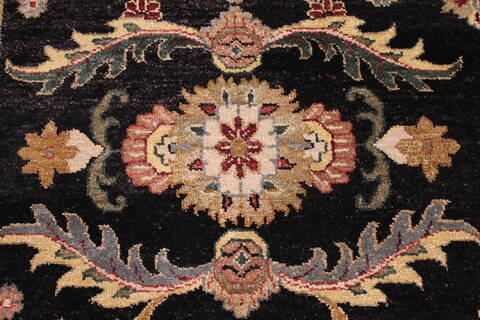 Jaipur Black Hand Knotted 96 X 136  Area Rug 301-30927 Image 10