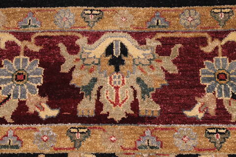 Jaipur Black Hand Knotted 96 X 136  Area Rug 301-30927 Image 11