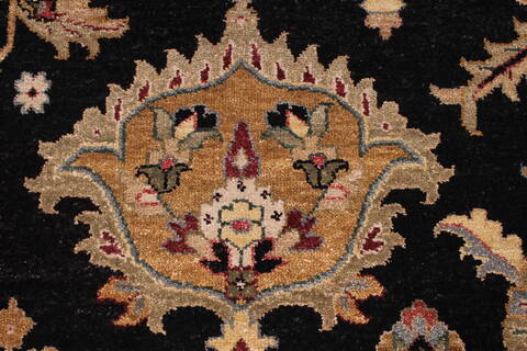 Jaipur Black Hand Knotted 96 X 136  Area Rug 301-30927 Image 6