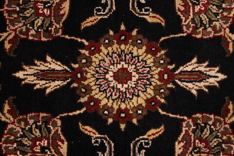 Jaipur Black Hand Knotted 100 X 142  Area Rug 301-30930 Image 3