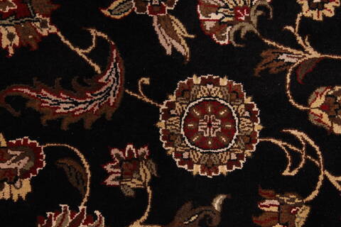 Jaipur Black Hand Knotted 100 X 142  Area Rug 301-30930 Image 8
