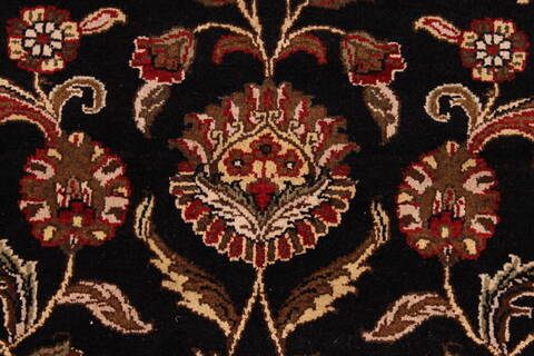 Jaipur Black Hand Knotted 100 X 142  Area Rug 301-30930 Image 9