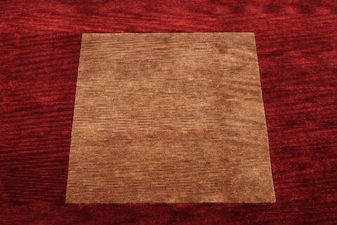 Indo-Tibetan Red Hand Knotted 97 X 139  Area Rug 301-30937 Image 2