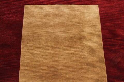 Indo-Tibetan Red Hand Knotted 97 X 139  Area Rug 301-30937 Image 4