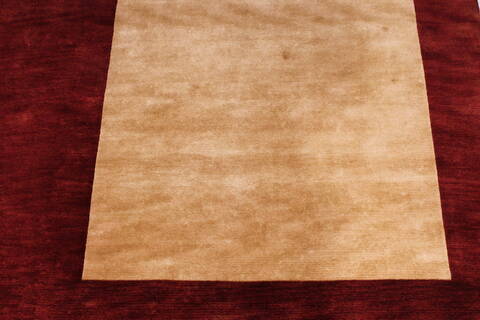 Indo-Tibetan Red Hand Knotted 99 X 1311  Area Rug 301-30941 Image 2