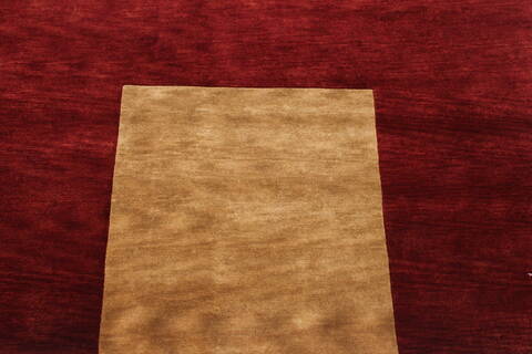 Indo-Tibetan Red Hand Knotted 99 X 1311  Area Rug 301-30941 Image 5