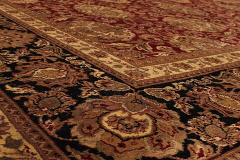 Jaipur Red Hand Knotted 100 X 143  Area Rug 301-30943 Image 2