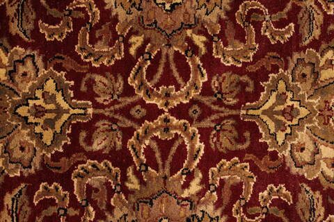 Jaipur Red Hand Knotted 100 X 143  Area Rug 301-30943 Image 3