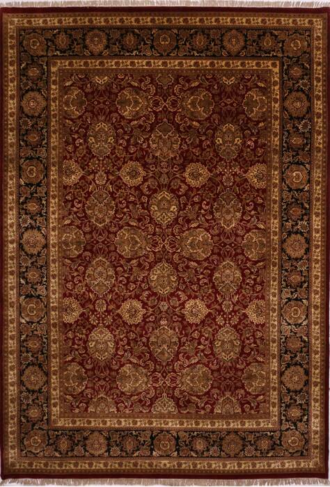 Jaipur Red Hand Knotted 100 X 143  Area Rug 301-30943 Image 0