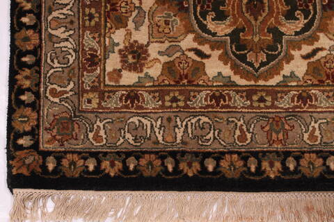 Jaipur Black Hand Knotted 101 X 1311  Area Rug 301-30945 Image 1
