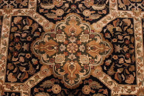 Jaipur Black Hand Knotted 101 X 1311  Area Rug 301-30945 Image 2