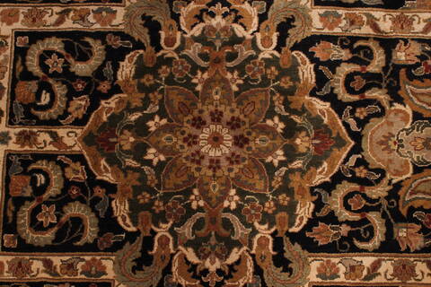 Jaipur Black Hand Knotted 101 X 1311  Area Rug 301-30945 Image 9
