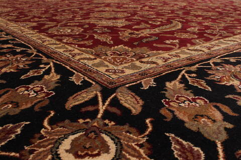 Jaipur Red Hand Knotted 120 X 150  Area Rug 301-30947 Image 2