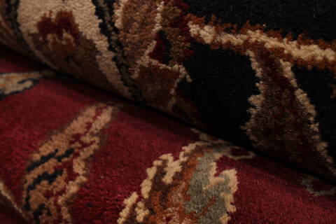 Jaipur Red Hand Knotted 120 X 150  Area Rug 301-30947 Image 8