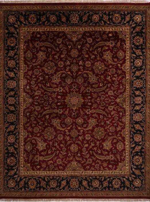 Jaipur Red Hand Knotted 120 X 150  Area Rug 301-30947 Image 0